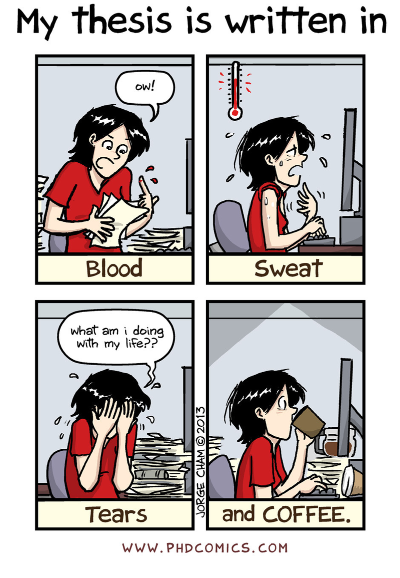 Illustration for article titled Everyone yell at me until I get my dissertation done...